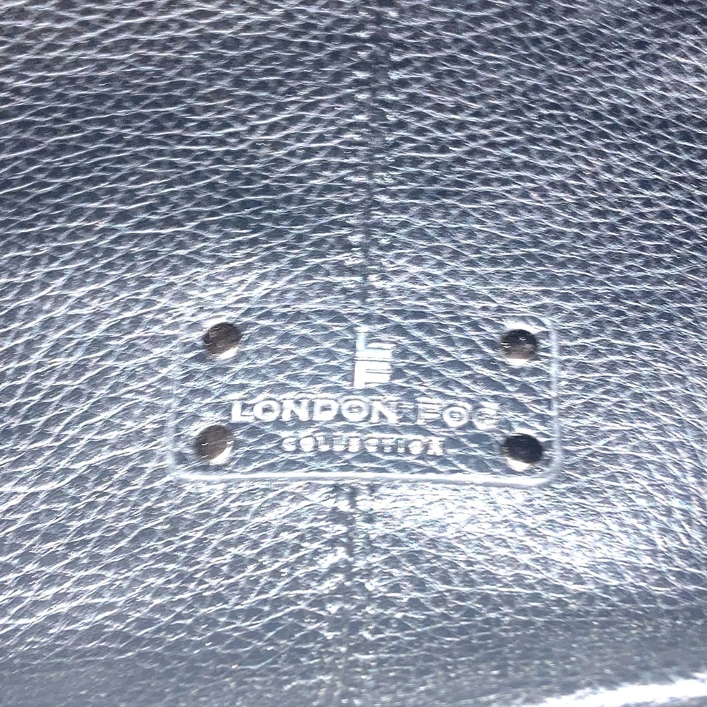 London fog Black Leather Tote Bag - Picture 2 of 5